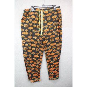 Celebrate Halloween Pajama Pants-Size XL-Jack O Lantern-Halloween-Drawstring